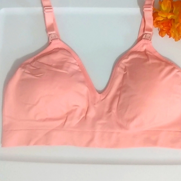 PEACH ADJUSTABLE SUPPORT COMFORT STRETCH SPORTS BRA SIZE XL NWT - Picture 2 of 11